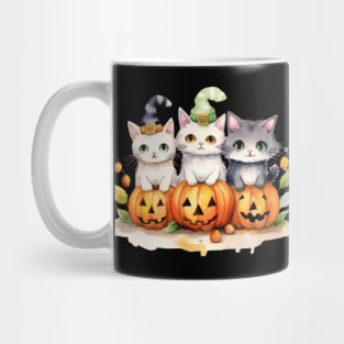 Cats, Pumpkins, and Halloween Hugs Mug